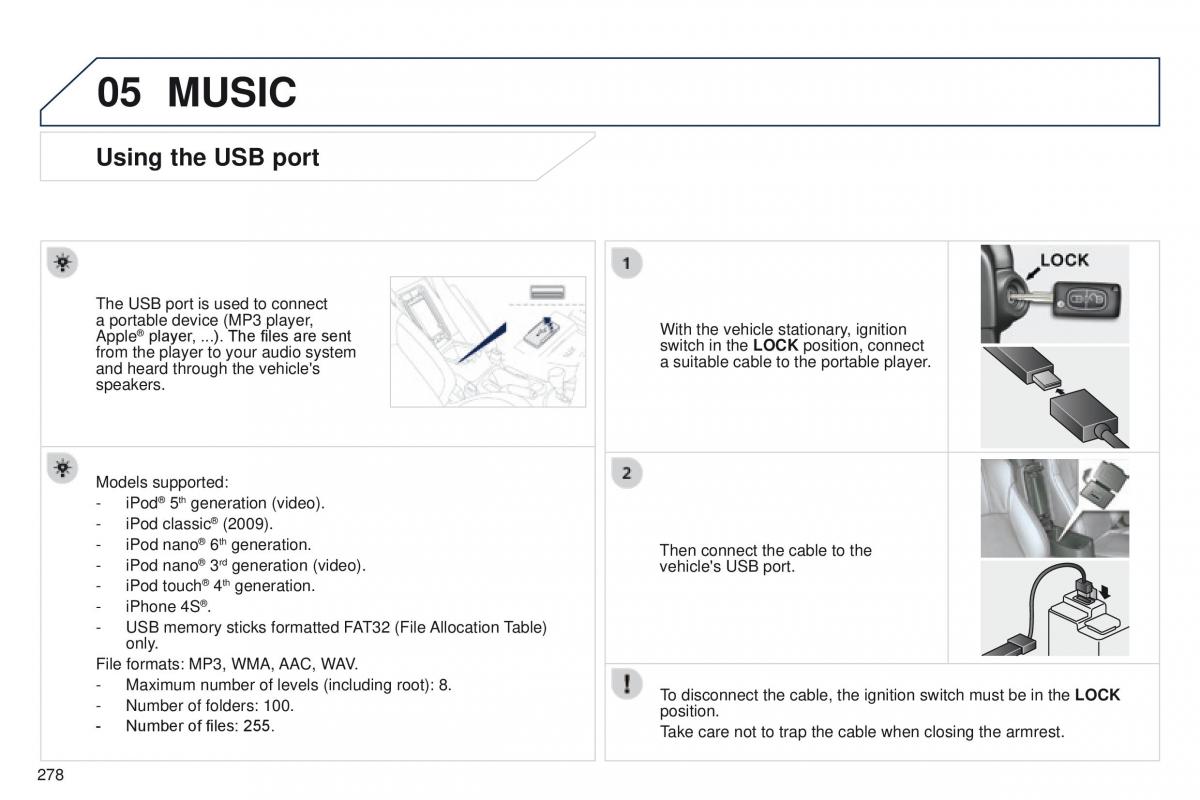 Peugeot 4008 owners manual / page 280