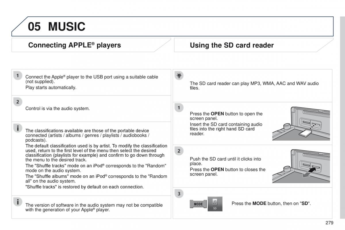 Peugeot 4008 owners manual / page 281