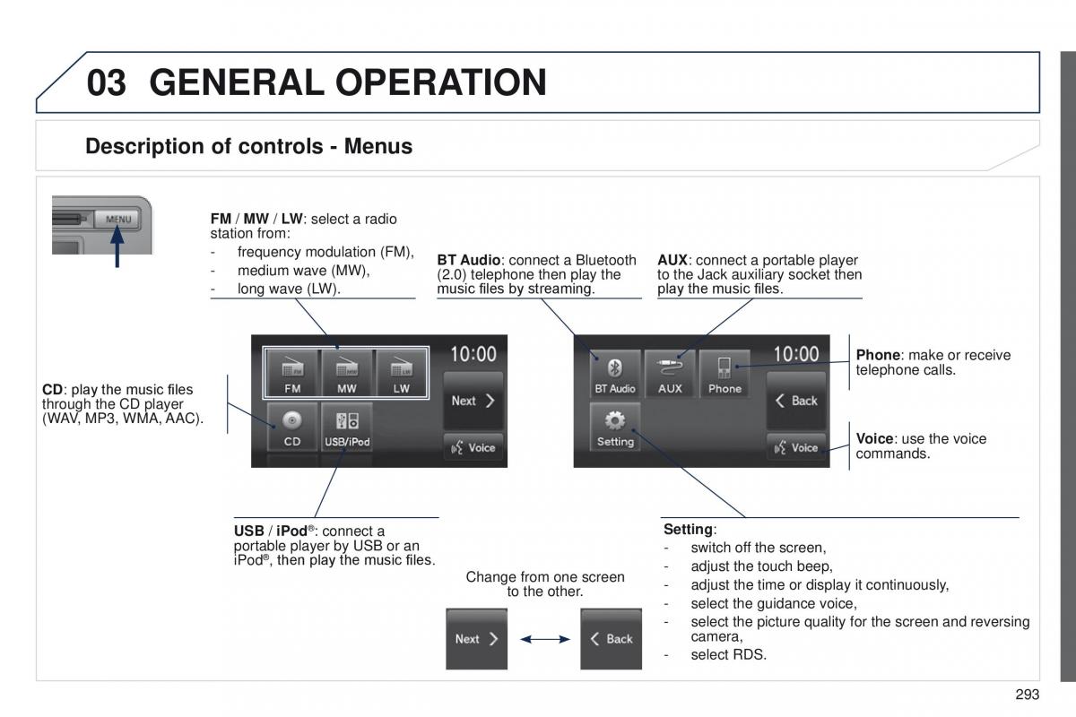 Peugeot 4008 owners manual / page 295