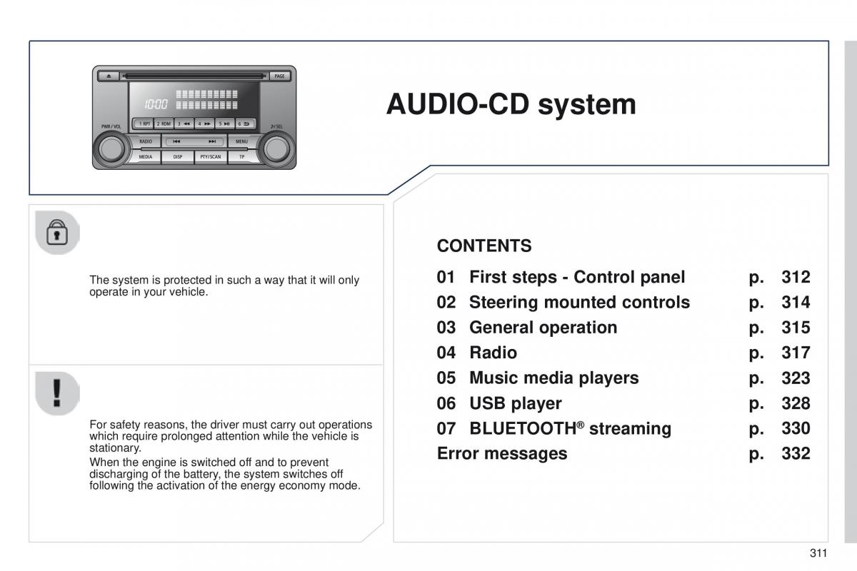 Peugeot 4008 owners manual / page 313