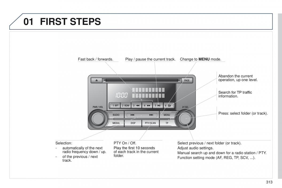 Peugeot 4008 owners manual / page 315