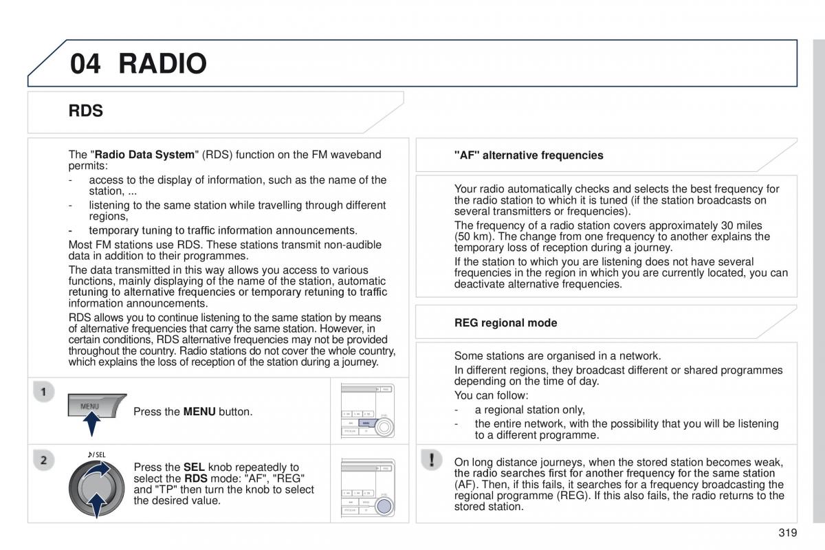 Peugeot 4008 owners manual / page 321