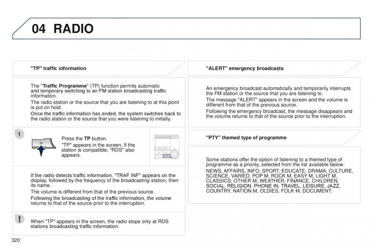 Peugeot 4008 owners manual / page 322