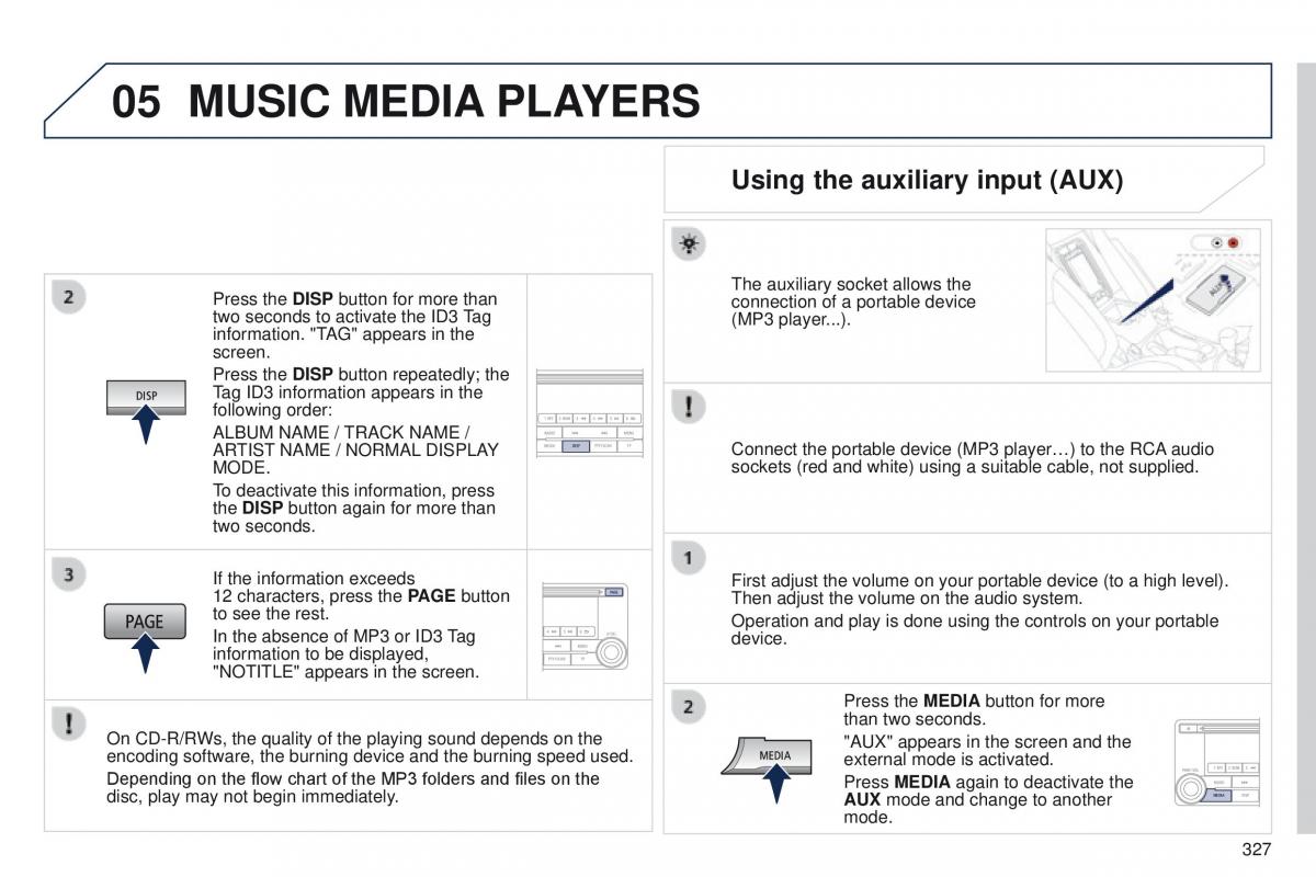 Peugeot 4008 owners manual / page 329