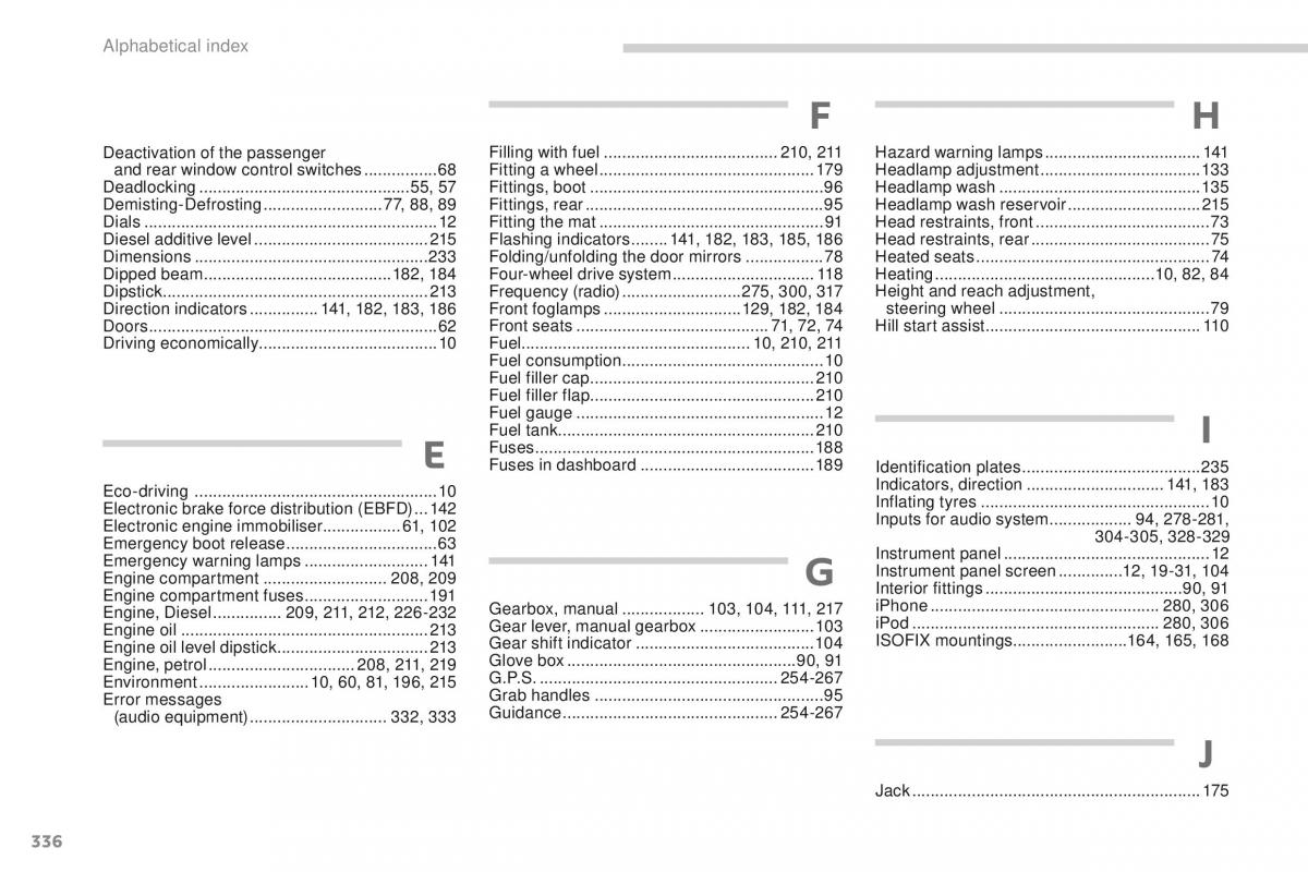 Peugeot 4008 owners manual / page 338