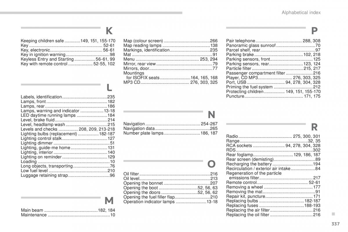 Peugeot 4008 owners manual / page 339