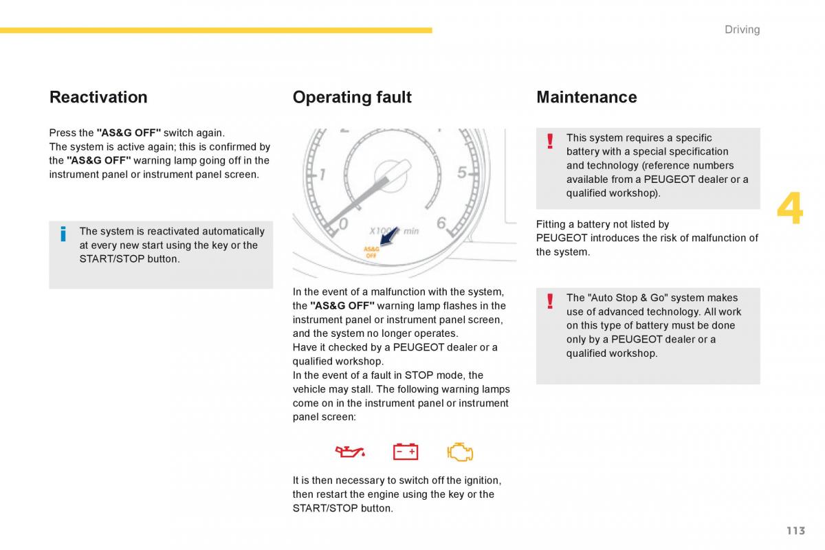 Peugeot 4008 owners manual / page 369