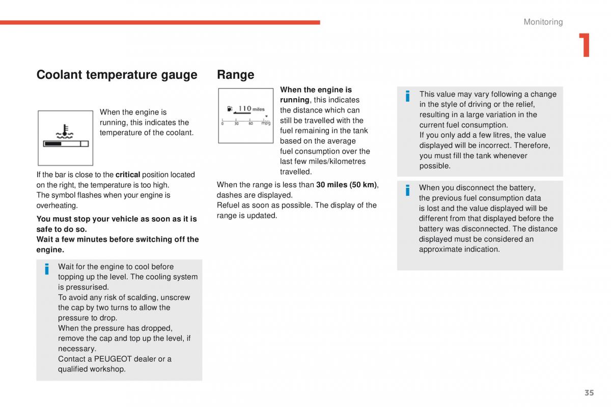 Peugeot 4008 owners manual / page 37