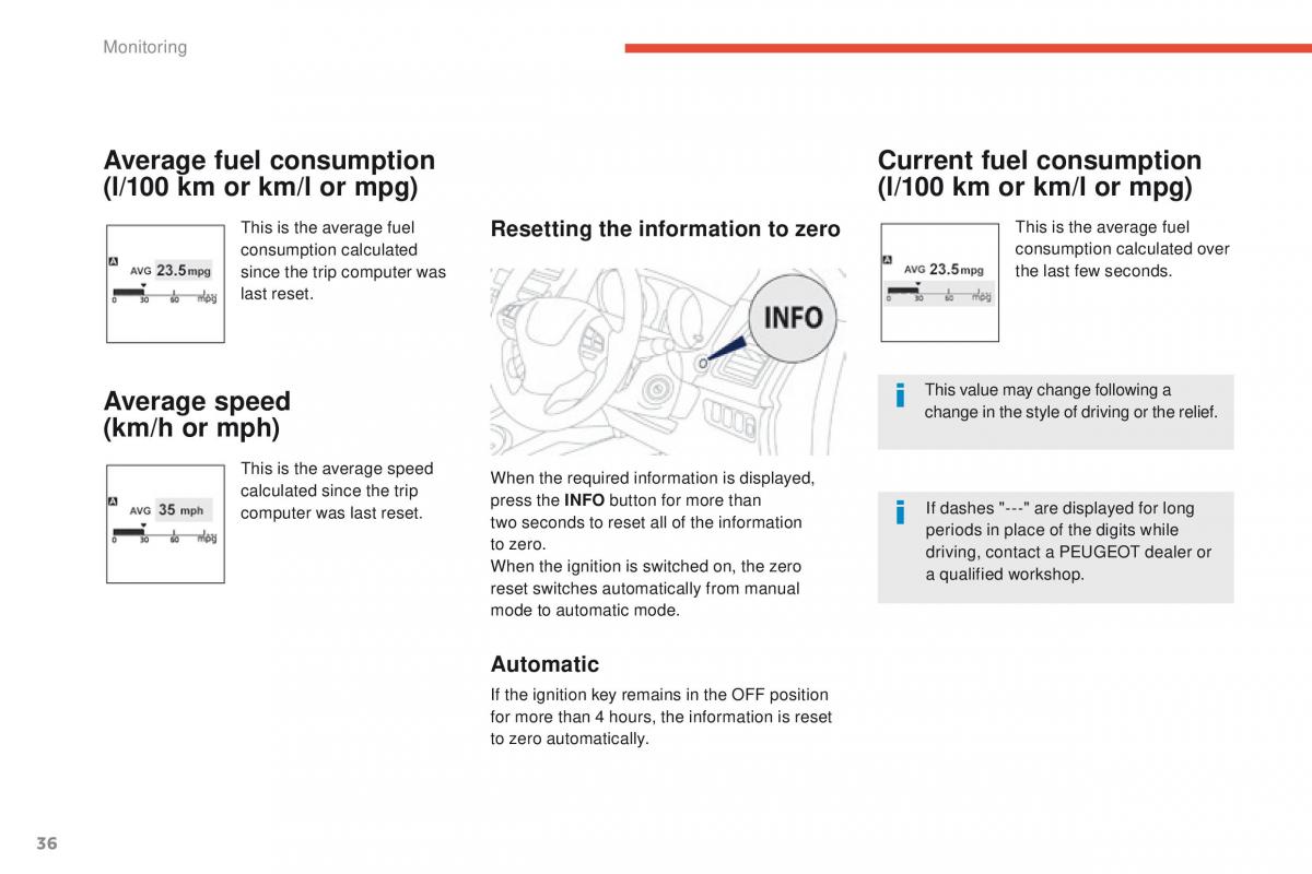 Peugeot 4008 owners manual / page 38