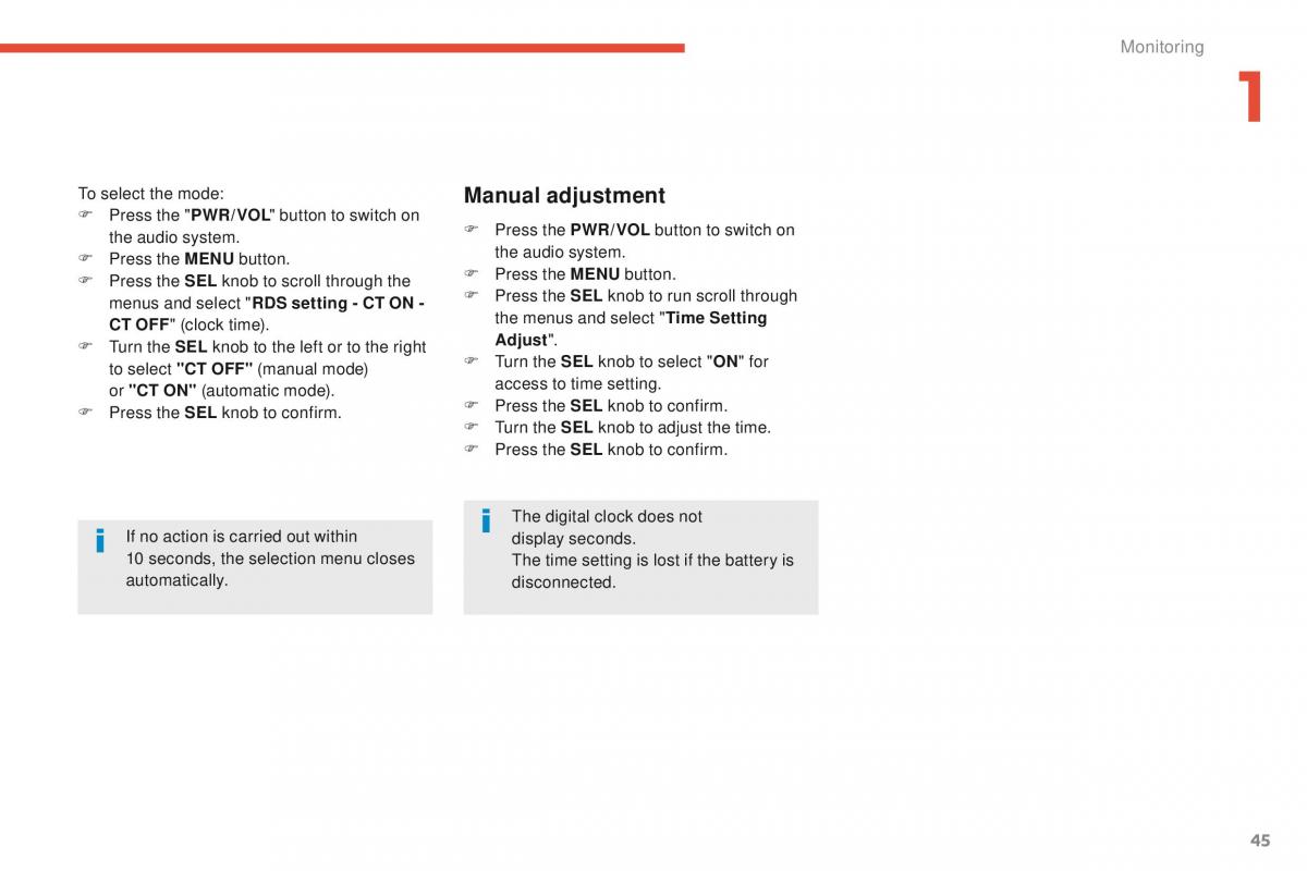 Peugeot 4008 owners manual / page 47