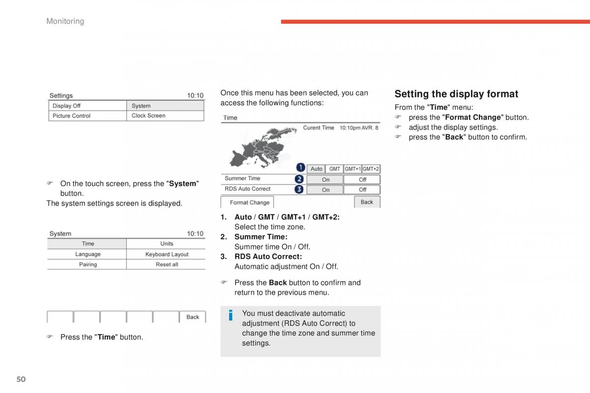 Peugeot 4008 owners manual / page 52