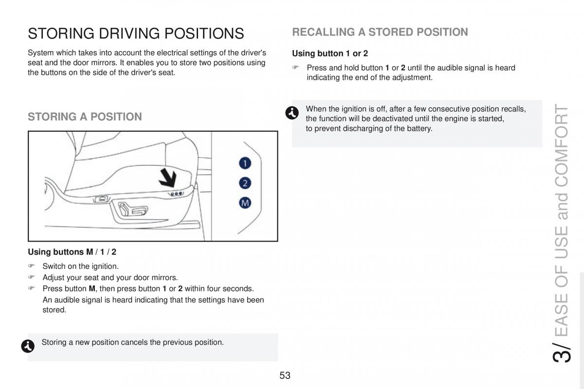 Peugeot RCZ owners manual / page 55