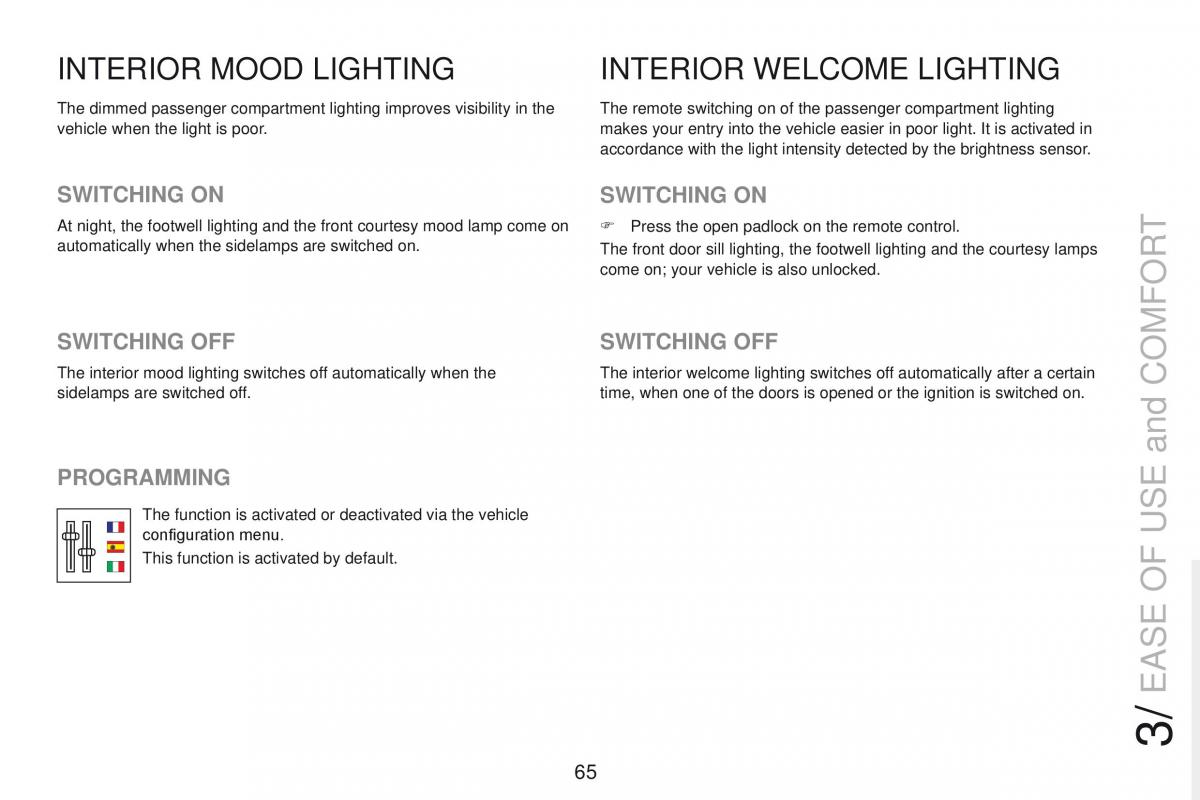 Peugeot RCZ owners manual / page 67