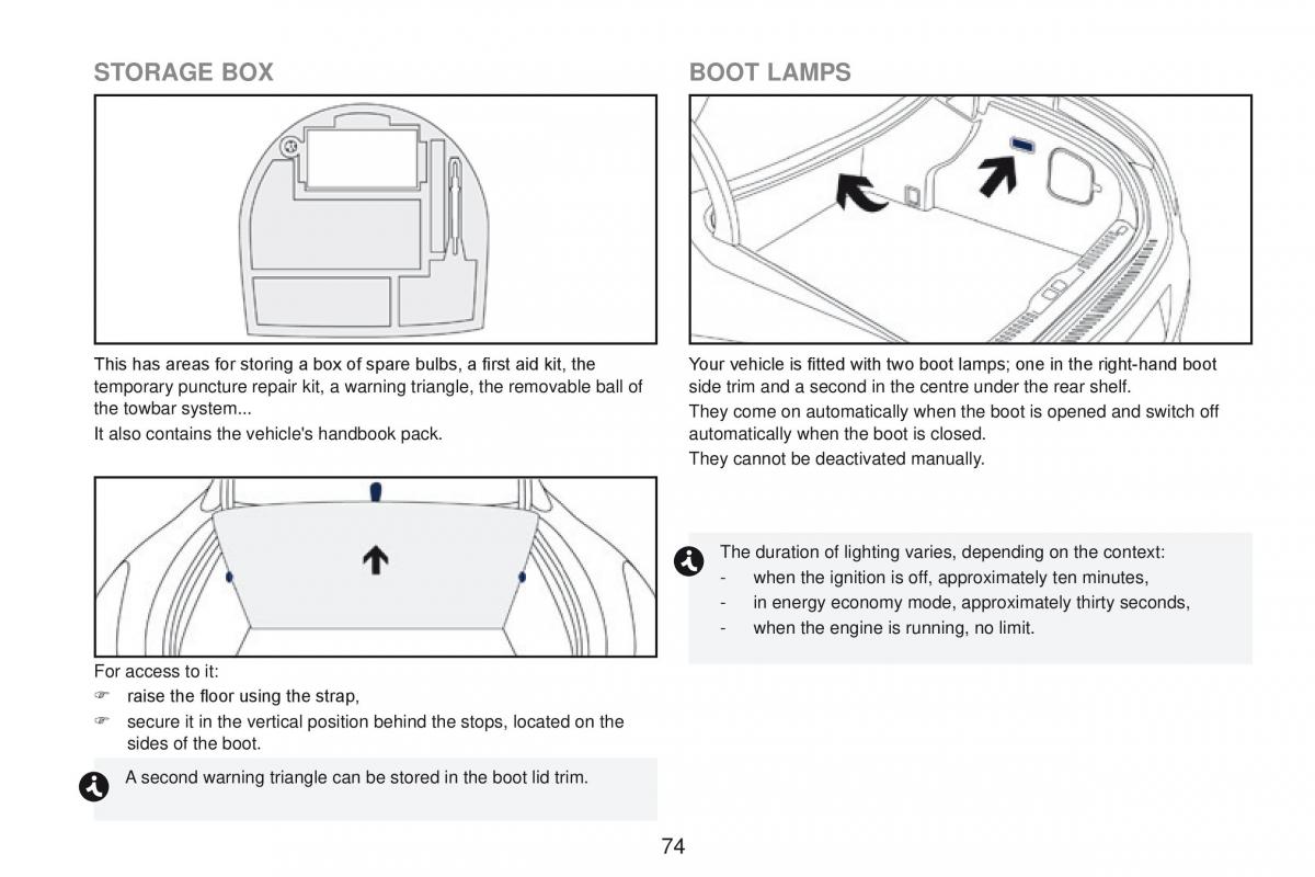 Peugeot RCZ owners manual / page 76