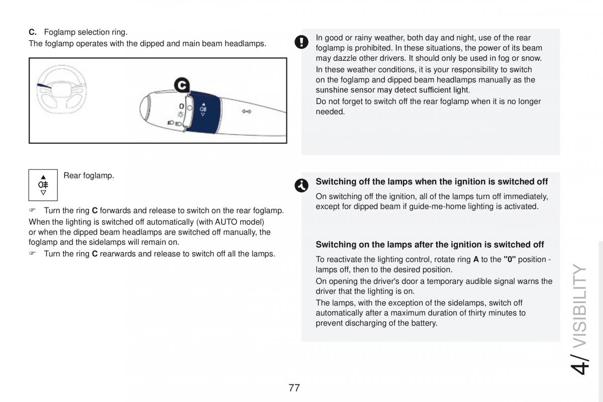 Peugeot RCZ owners manual / page 79