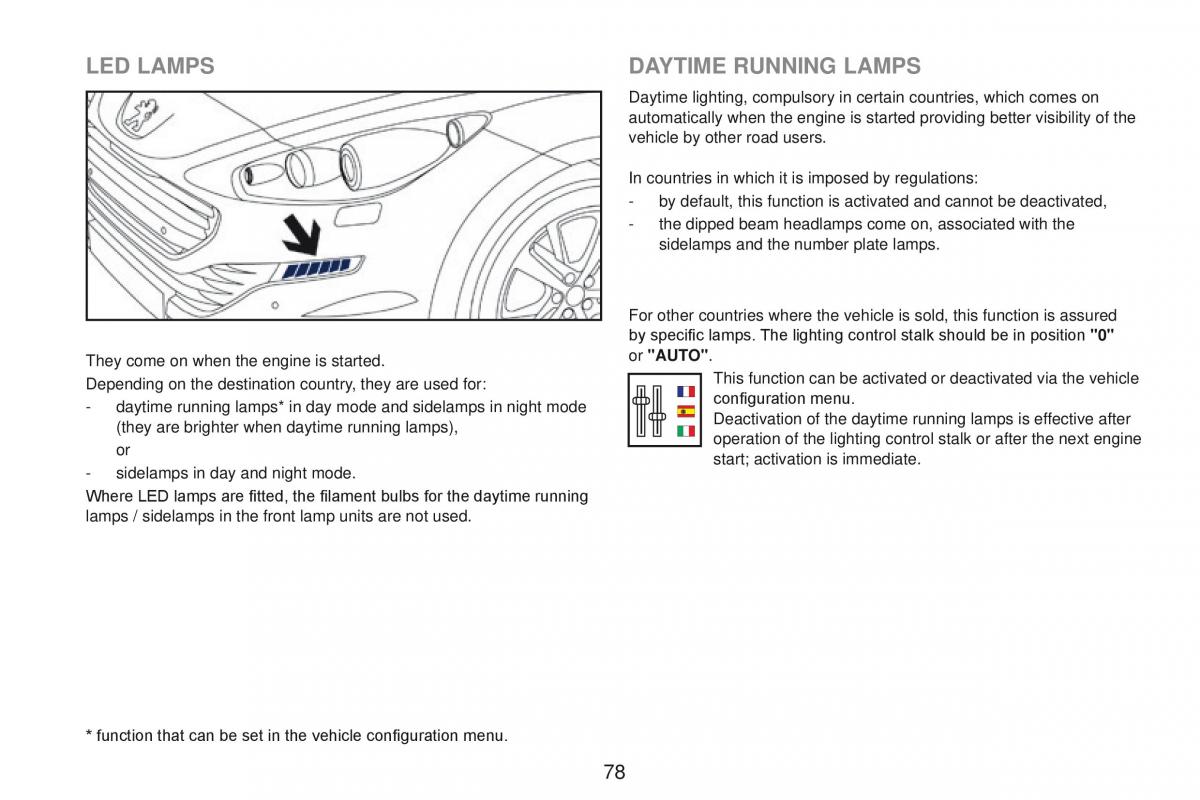 Peugeot RCZ owners manual / page 80