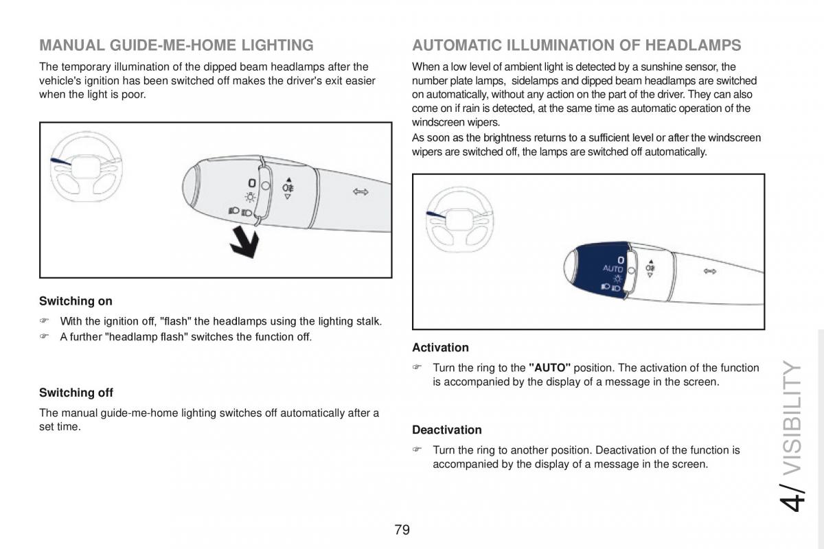 Peugeot RCZ owners manual / page 81