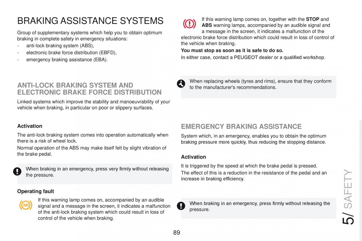 Peugeot RCZ owners manual / page 91