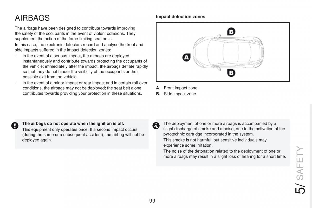 Peugeot RCZ owners manual / page 101