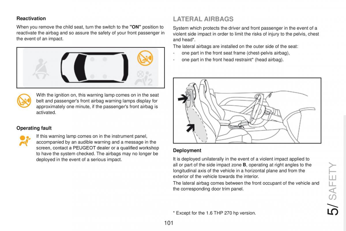 Peugeot RCZ owners manual / page 103