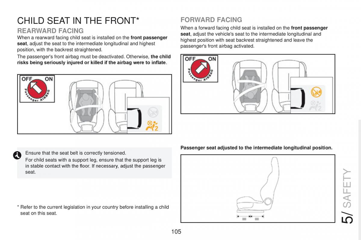 Peugeot RCZ owners manual / page 107