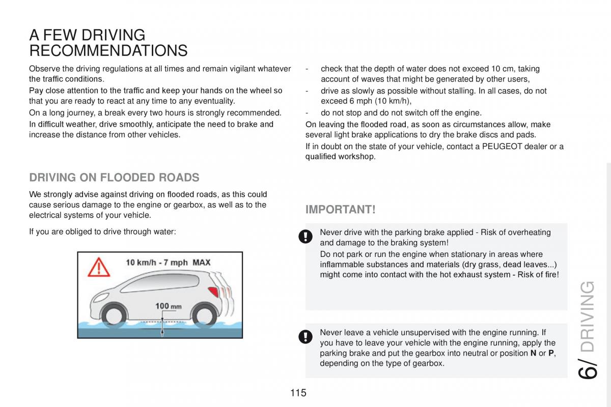 Peugeot RCZ owners manual / page 117