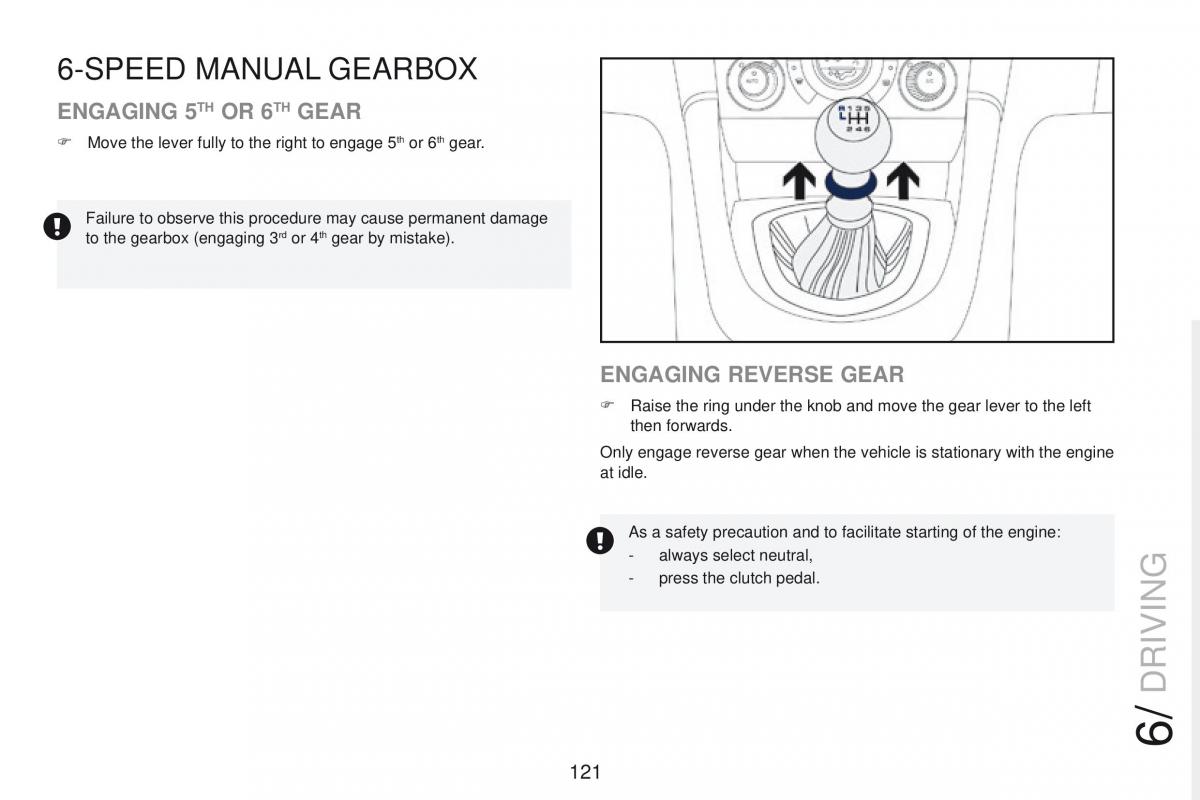 Peugeot RCZ owners manual / page 123