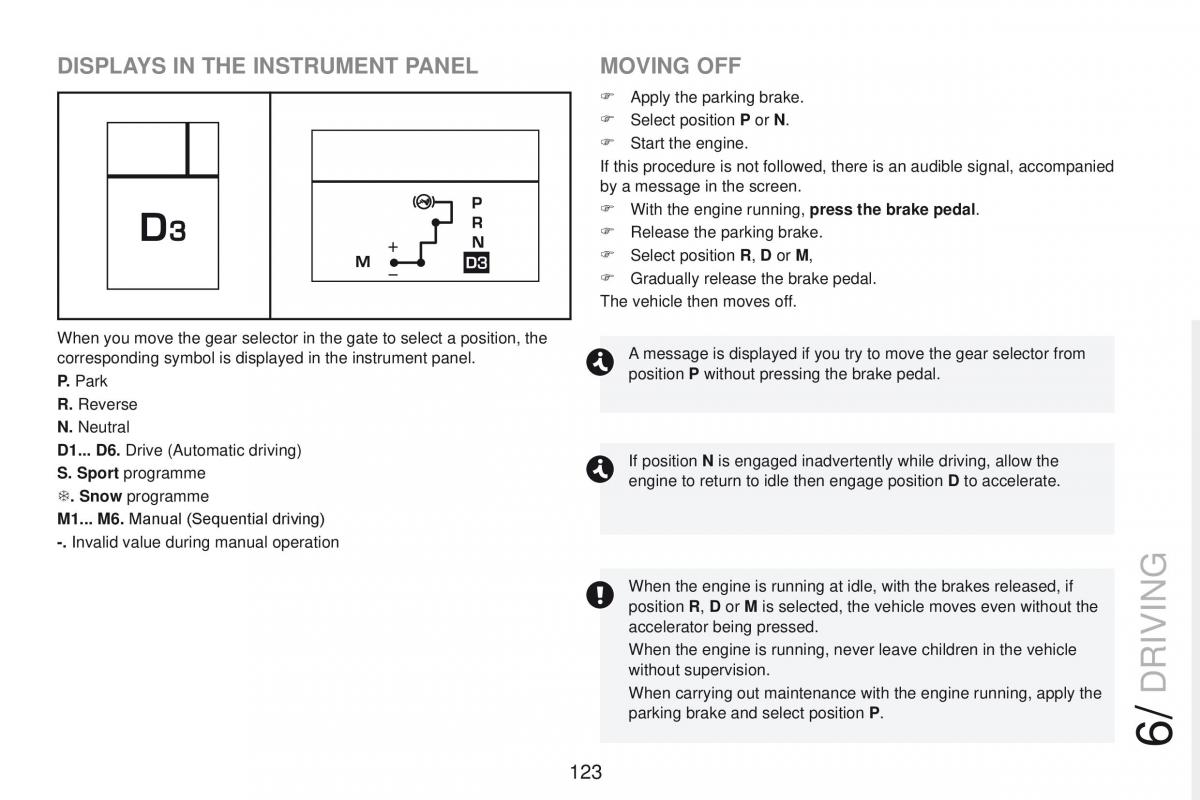 Peugeot RCZ owners manual / page 125