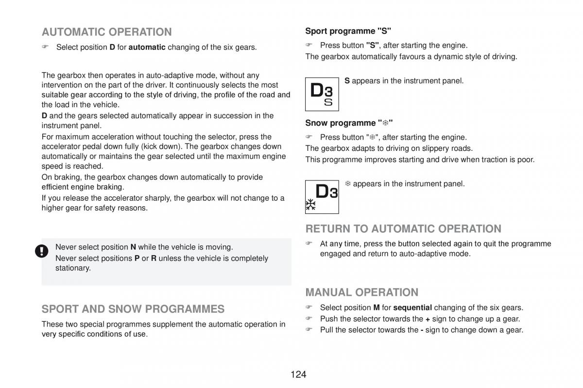 Peugeot RCZ owners manual / page 126