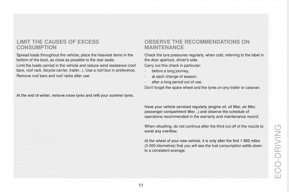 Peugeot RCZ owners manual / page 13