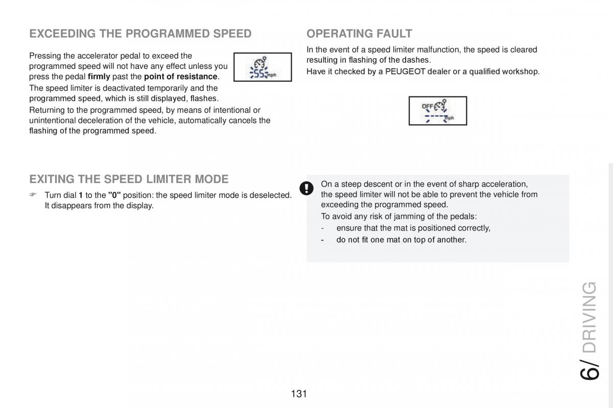 Peugeot RCZ owners manual / page 133