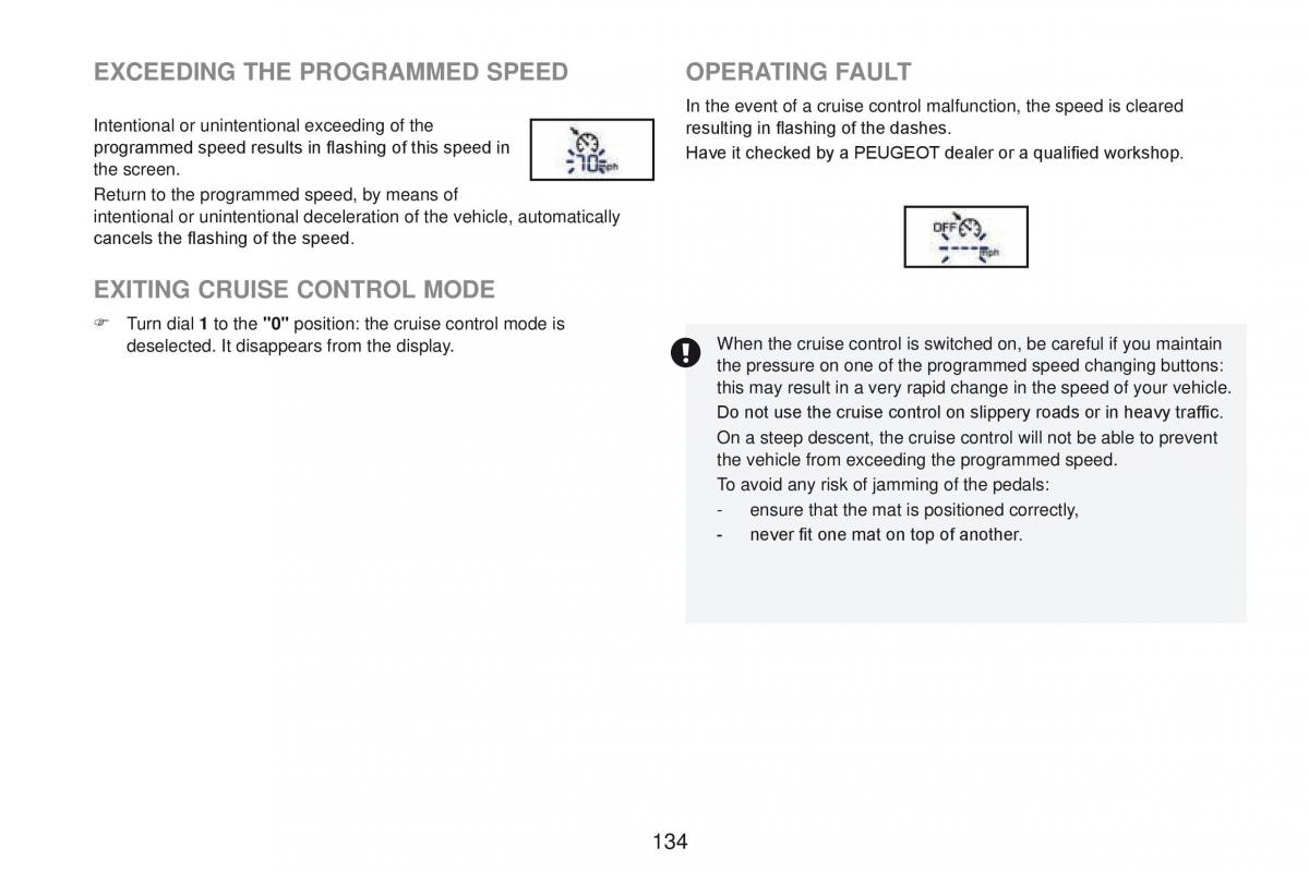 Peugeot RCZ owners manual / page 136