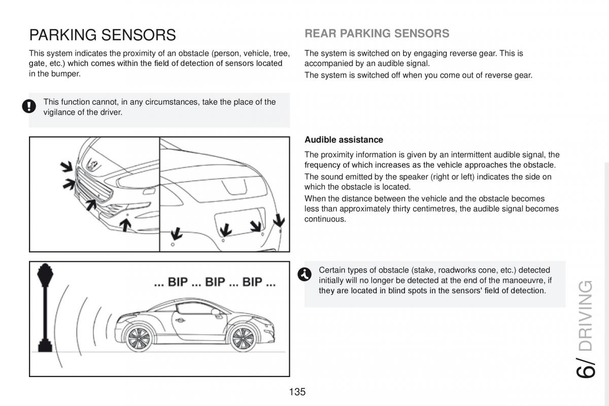 Peugeot RCZ owners manual / page 137