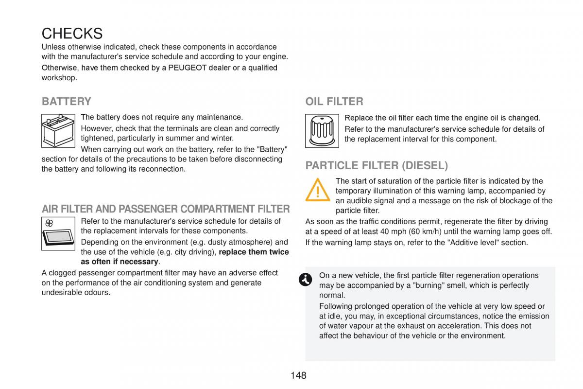 Peugeot RCZ owners manual / page 150