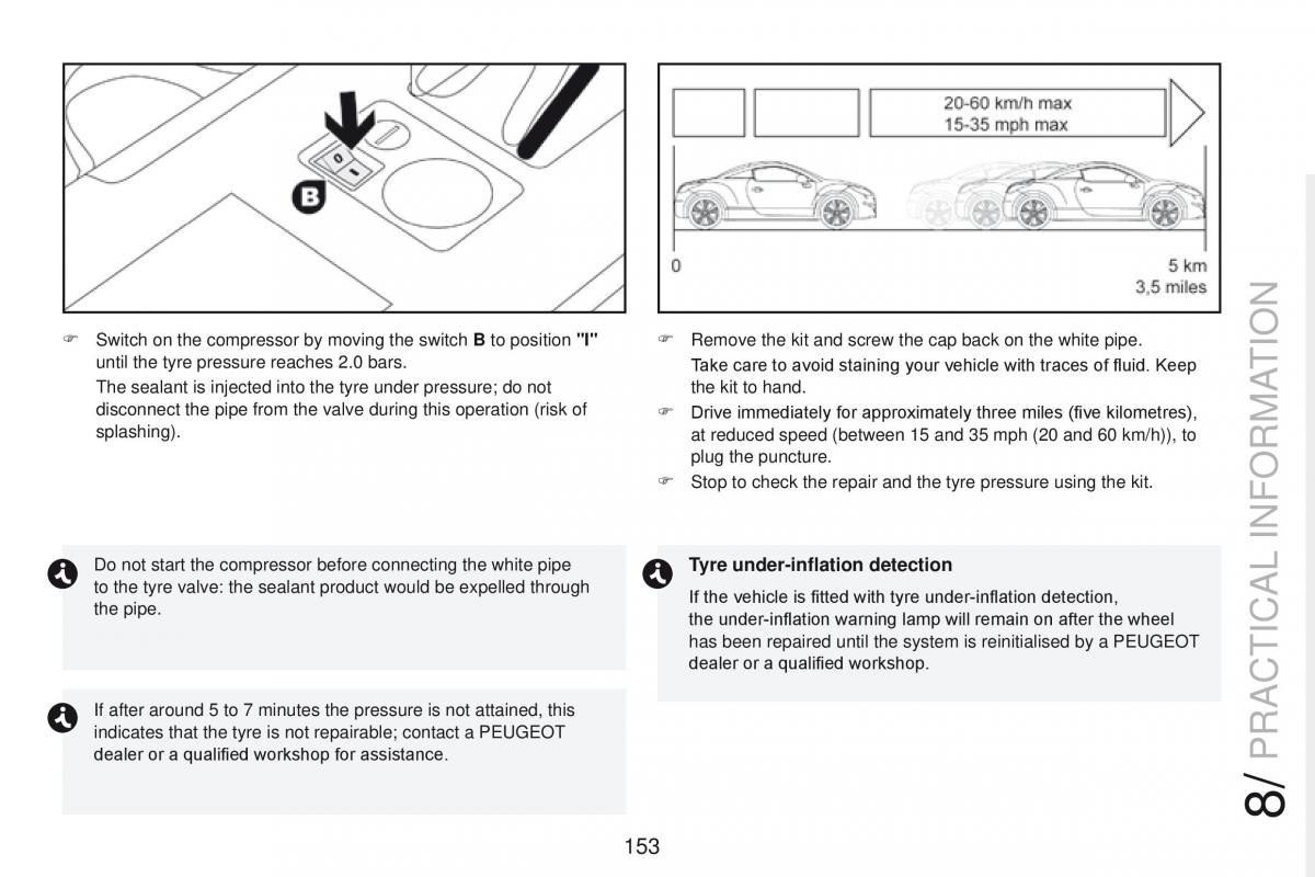 Peugeot RCZ owners manual / page 155