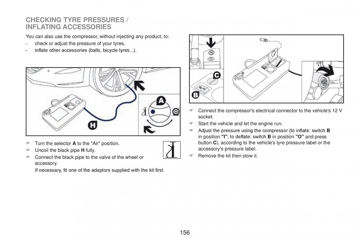 Peugeot RCZ owners manual / page 158