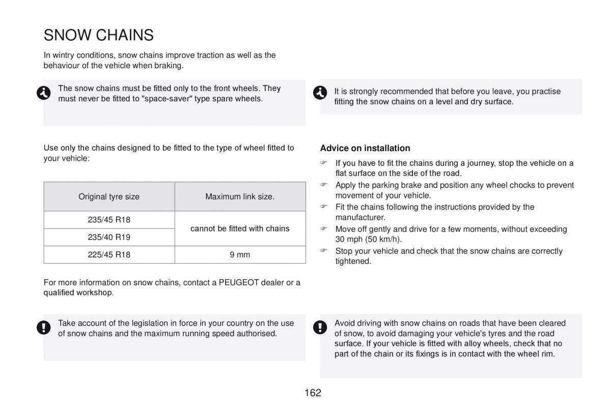 Peugeot RCZ owners manual / page 164