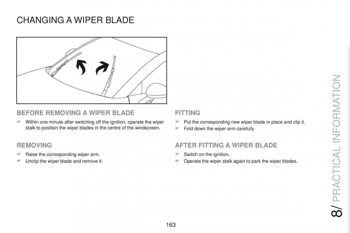 Peugeot RCZ owners manual / page 165