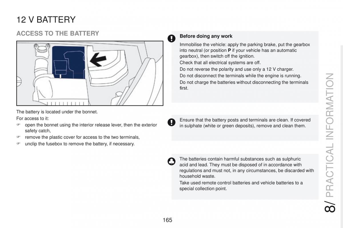 Peugeot RCZ owners manual / page 167