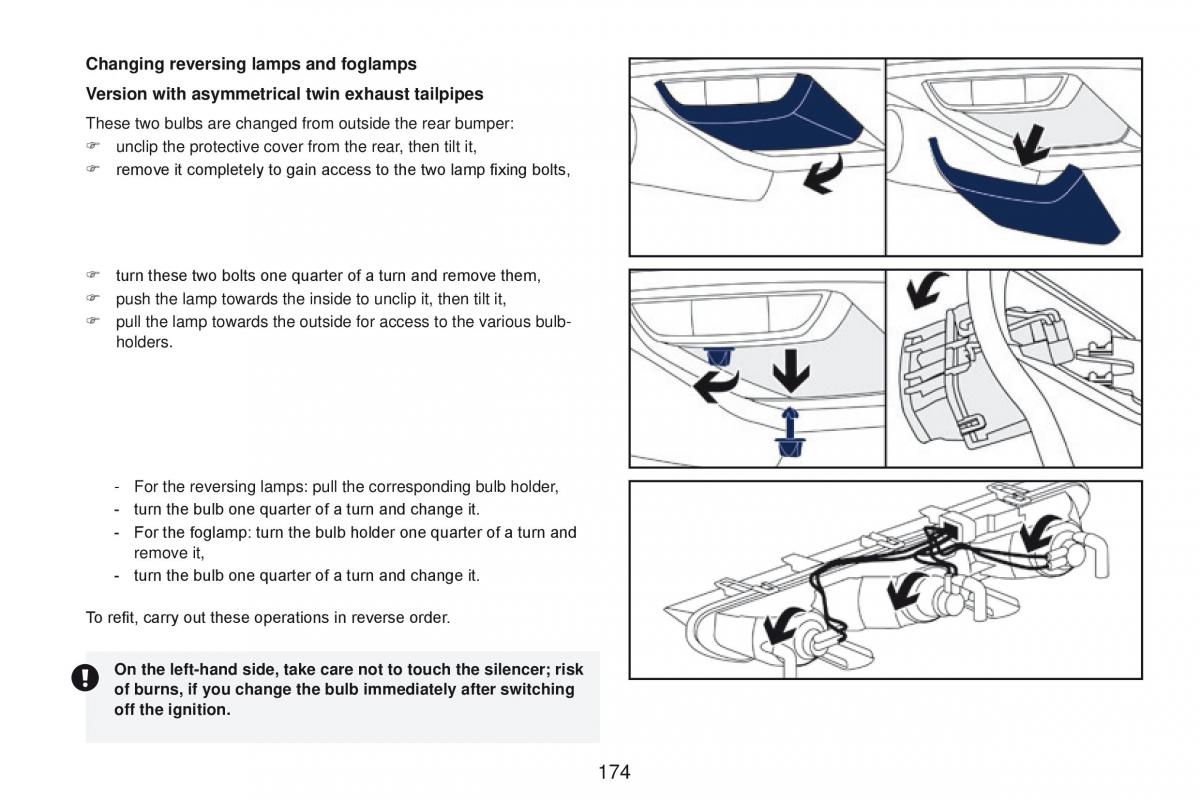 Peugeot RCZ owners manual / page 176