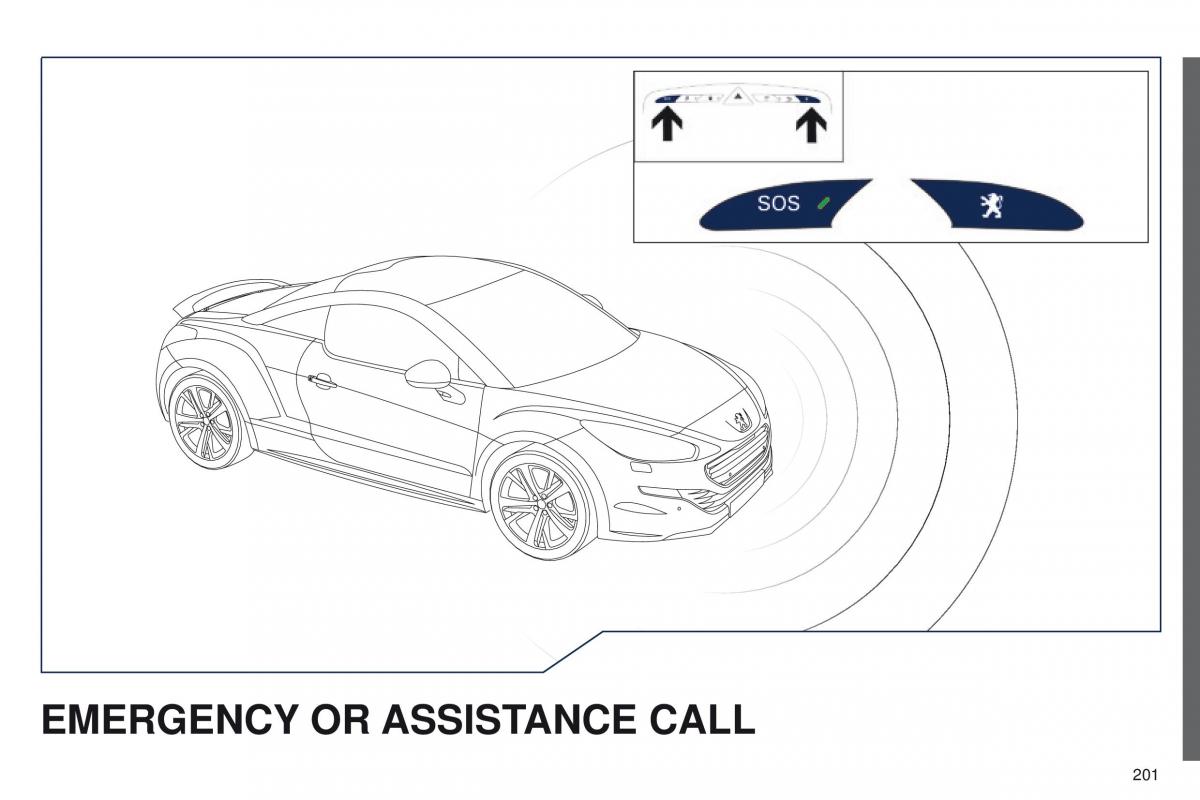 Peugeot RCZ owners manual / page 203