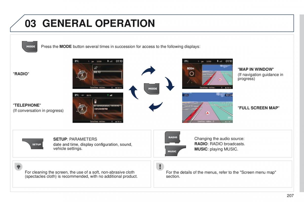 Peugeot RCZ owners manual / page 209