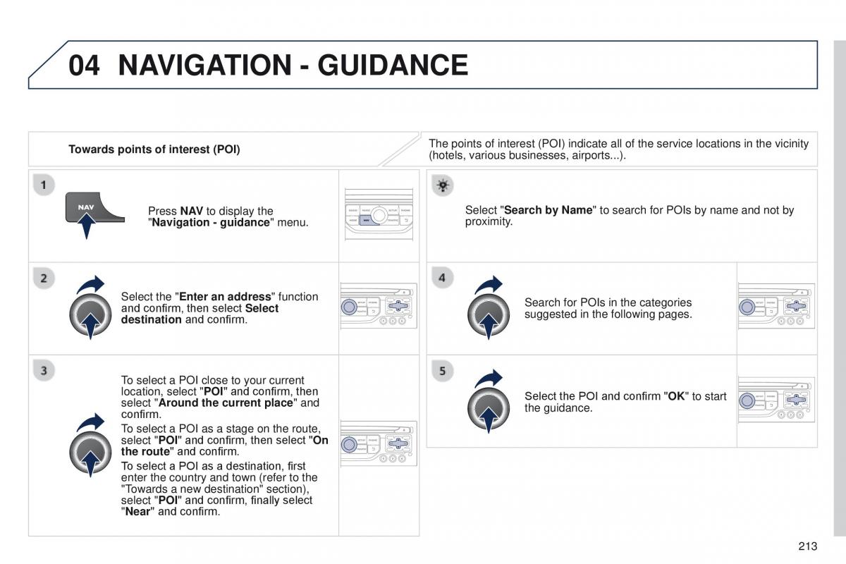 Peugeot RCZ owners manual / page 215