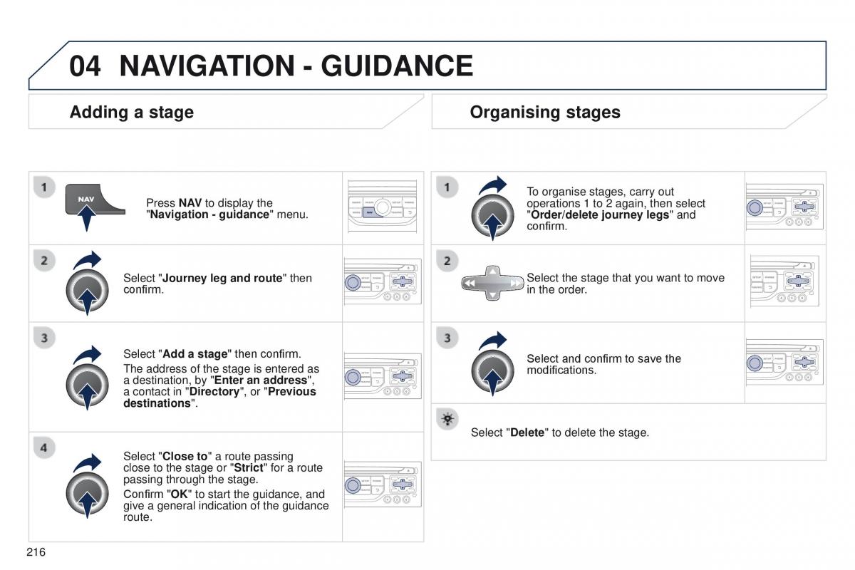 Peugeot RCZ owners manual / page 218