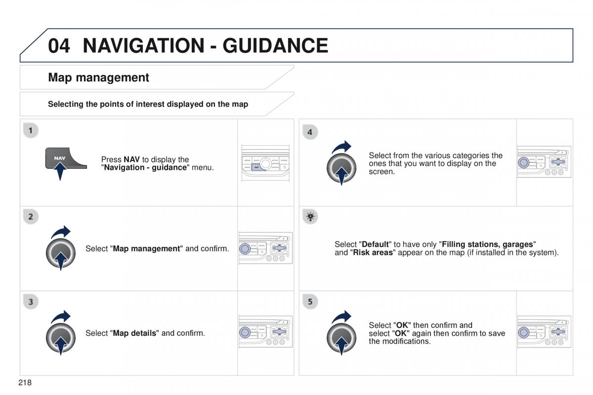 Peugeot RCZ owners manual / page 220