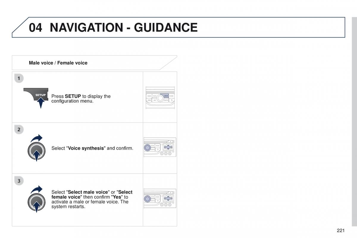 Peugeot RCZ owners manual / page 223