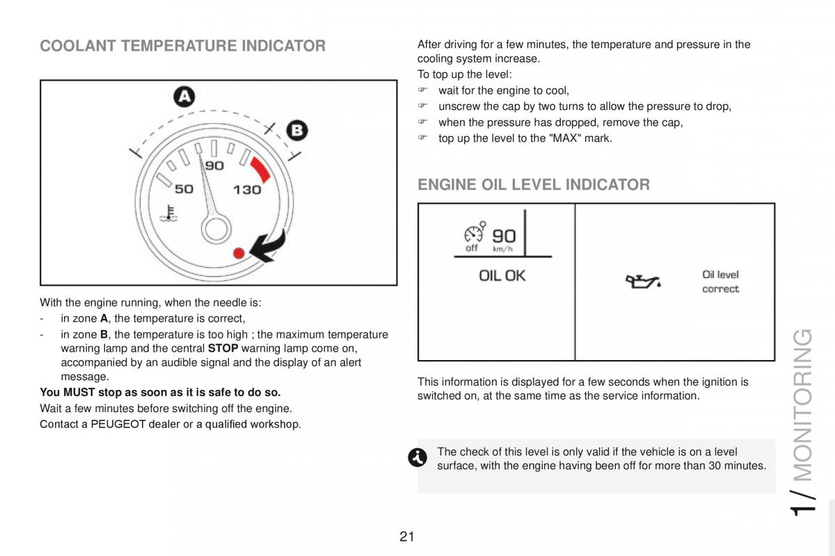 Peugeot RCZ owners manual / page 23