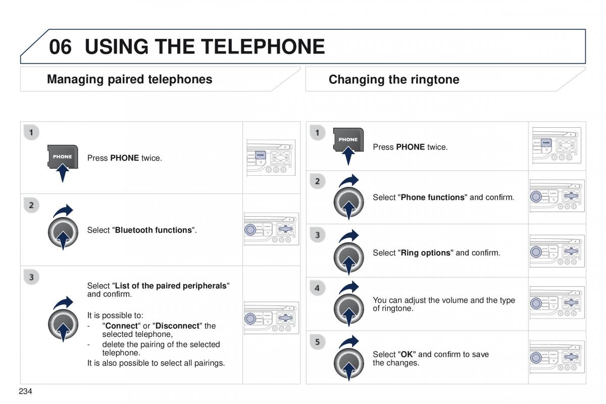 Peugeot RCZ owners manual / page 236