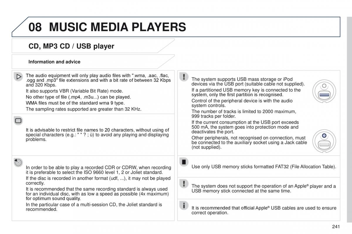 Peugeot RCZ owners manual / page 243