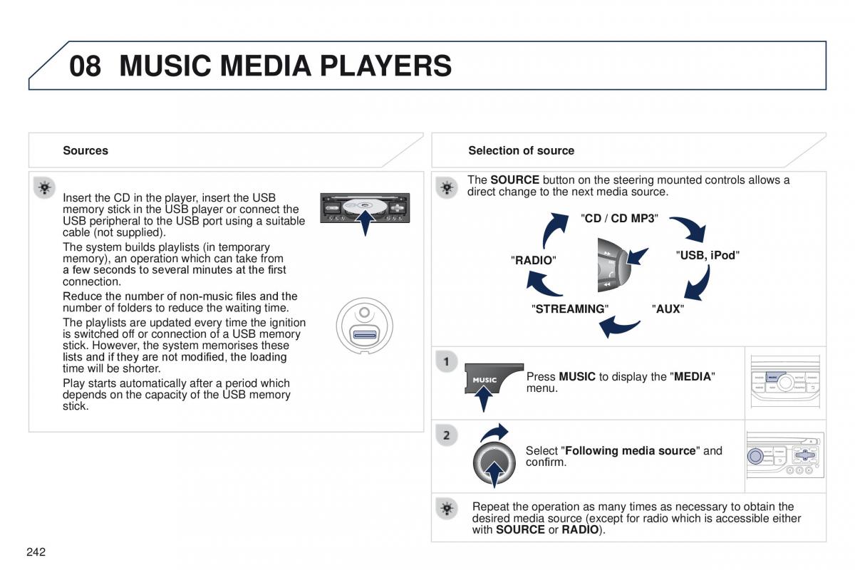 Peugeot RCZ owners manual / page 244